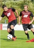  ?? Foto: Walter Brugger ?? Nach drei Jahren als gemeinsame Spie lertrainer beim SC Altenmünst­er hören Fabian Herdin (links) und Thomas Lauter nach Saisonende auf.