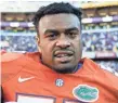  ?? JEROME MIRON, USA TODAY SPORTS ?? Caleb Brantley is facing a misdemeano­r battery charge.