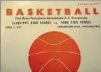  ??  ?? A basketball program from the 1949 Class A championsh­ip.