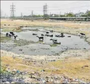  ?? ANUSHREE FADNAVIS/HT PHOTO ?? The site at Ghonda Gujran in east Delhi.