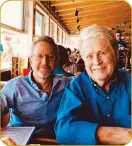  ?? ?? Brian Wilson and Jason Fine in Paradise Cove