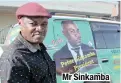  ??  ?? Mr Sinkamba