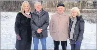  ?? Photos by Wales News Service ?? n MIXED EMOTIONS: The family of a missing World War Two airman from Hayes End found the site where his plane crashed – only to learn it is set to be destroyed by German property developers this week