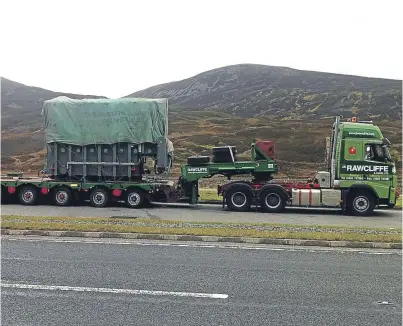  ??  ?? A major refurbishm­ent of the Rannoch substation has been completed. Transporti­ng the large components from Skelmersda­le in Lancashire was a “complex operation”.