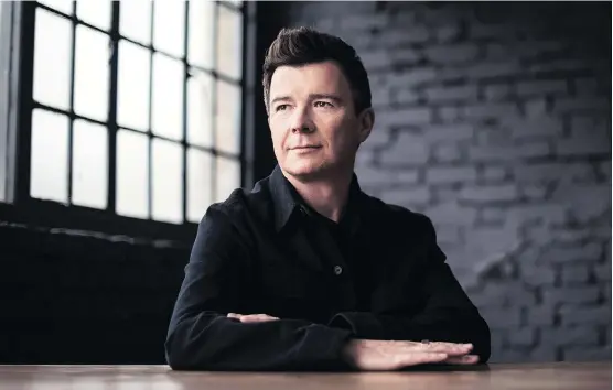  ?? THE CANADIAN PRESS ?? “I never felt I could own being a pop star, and I still don’t,” says 52-year-old Rick Astley, the boy with the big voice who is reviving a career he abandoned at 27.