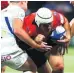  ??  ?? BATTLER Rory Best takes fight to French