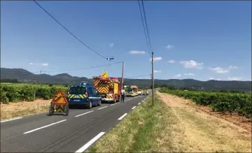  ?? (Photo DR) ?? Hier matin, un motard a perdu la vie sur la route RD  à Pierrefeu-du-Var. Un autre est décédé dans la soirée à Fréjus.