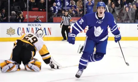  ?? DAN HAMILTON/USA TODAY SPORTS ?? The Leafs’ Mitch Marner has had to deal with ‘too small to play in the NHL’ label all his career. His 61-point rookie season silenced his critics.