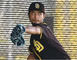  ?? K.C. ALFRED U-T ?? Yu Darvish is always tinkering with his pitches. He has been conferring this spring with Padres adviser Hideo Nomo about how he threw his splitter.