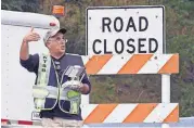  ?? [AP PHOTO] ?? A drone operator with the National Transporta­tion Safety Board conducts an investigat­ion at the scene of Saturday’s fatal limousine crash Monday in Schoharie, N.Y.