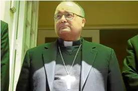  ?? —REUTERS ?? PAINFUL JOB Vatican special envoy Archbishop Charles Scicluna leaves a meeting with victims of sexual abuse in Santiago, Chile.