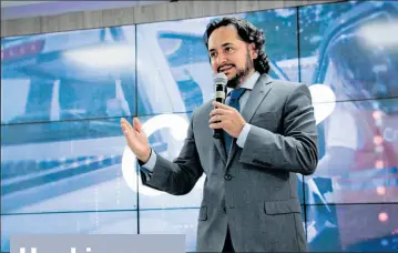  ?? Cortesía ?? • Andrés Michelena, ministro de Telecomuni­caciones, presentó el plan de conexión.