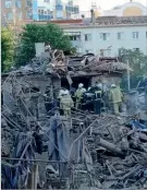  ?? ?? Destroços de edifício em Belgorod