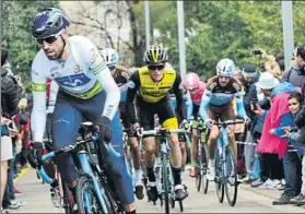  ?? FOTO: M.MONTILLA ?? Valverdede­fiende la victoria de 2018. En la foto, en las rampas duras de Montjuïc