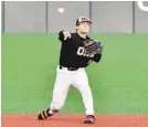  ?? OREGON STATE UNIVERSITY ?? Shorstop Cadyn Grenier, a standout defensive player for national champion Oregon State, has heated up since batting just .181 in his first month at Low-A Delmarva.