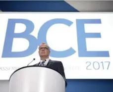  ?? JUSTIN TANG/THE CANADIAN PRESS ?? CEO George Cope says he can’t recall BCE Inc. ever having such a good combinatio­n of growth, gains and financial results in one quarter.