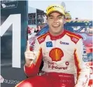  ??  ?? Scott McLaughlin is pumped.