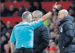  ??  ?? OTRA VEZ. Mourinho será sancionado por su roja ante el West Ham.