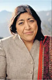  ??  ?? Victim: Gurinder Chadha visits places affected by the Partition