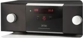  ??  ?? If you don’t need analogue inputs at all, the No 5802 is the most affordable Mark Levinson amplifier at $12,499, with two coaxial and two optical inputs, one AES/EBU, Bluetooth, and USB-B for computer playback up to 384kHz/32-bit PCM and DSD 11.2 MHz. As with the No 5805 there is MQA decoding onboard.