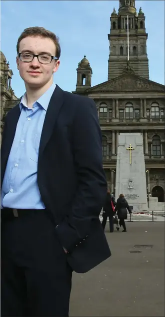  ??  ?? Above: Euan Blockley was thanked for his ‘brave’ words in the City Chambers