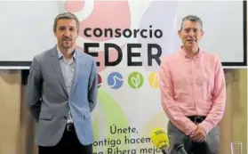  ?? Foto: F. P-N. ?? Sergio Villava y Eusebio Sainz, de Consorcio Eder.