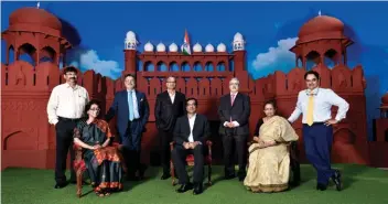  ??  ?? Sitting from left: Naina Lal Kidwai, former Chairperso­n, HSBC India; Shyamal Mukherjee, Chairman, PwC India; Renu Sud Karnad, Managing Director, HDFC Ltd; Standing from left: Prosenjit Datta, Editor, Business Today; Rajesh Srivastava, CMD, Rabo Equity Advisors; Ajay Kela, CEO, Wadhwani Foundation; Shardul Shroff, Executive Chairman, Shardul Amarchand Mangaldas; and Mukesh Butani, Managing Partner, BMR Legal