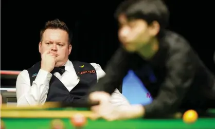  ?? Photograph: Mike Egerton/ PA ?? ‘I feel extremely hard done,’ said Shaun Murphy after his first-round defeat by Si Jiahui at the York Barbican.