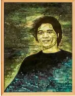  ??  ?? Portrait of Vic Delotavo by Antipas Delotavo