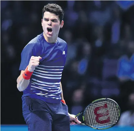  ?? — GETTY IMAGES FILES ?? With a strong showing at Wimbledon, Canadian Milos Raonic appeared in his first Grand Slam final. With mild trepidatio­n, Scott Stinson believes he will seal the deal and win one in 2017.