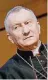  ??  ?? PIETRO PAROLIN dal 2013 segretario di Stato del Vaticano