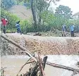  ?? FOTO: EL HERALDO ?? Los ramales y troncales son los más afectados, están cortados.