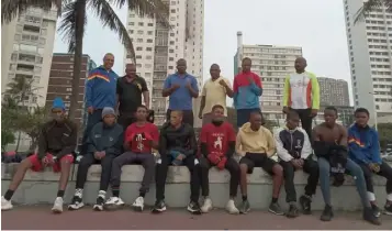  ?? ?? ▲Boxing team in Durban for the Nelson Mandela Cup.