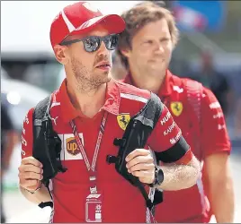  ?? REUTERS ?? ■ Sebastian Vettel’s crash while leading the German GP last Sunday gifted victory to Hamilton.