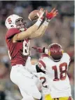  ?? Marcio Jose Sanchez / Associated Press ?? Zach Ertz leads Stanford in receiving yards with 146.