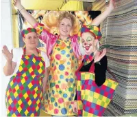  ??  ?? Karen, Karly Jo and owner Elaine Bradley at the Peppers circus-themed day at Yaberdaber­dare Festival in 2013