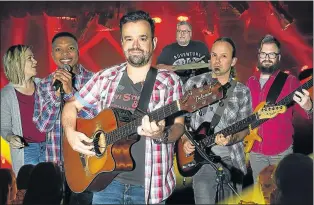  ?? Picture: MIKE BARWOOD ?? HIT SHOW: The Centrestag­e band, led by Wayne Kallis, performs a tribute to Ed Sheeran at the Guild Theatre next week