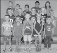  ?? Submitted Photo ?? The Shining Stars at Gentry Primary School for the week of Aug. 25 are: Kindergart­en — Easton Smith, Whitney Knox, Cooper Tomlinson, Juliet Smartt and Parker Vaughn; First Grade — Aiden Hudson, Harley Jenks, Hunter Jordan, Kayla Holland and Weston...