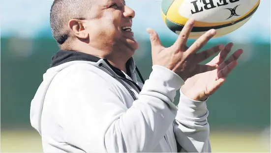  ?? Picture: Backpagepi­x ?? DO-OR-DIE. Springbok coach Allister Coetzee’s future could ride on the outcome of the Test series against France starting at Loftus today.