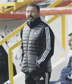  ??  ?? 0 Derek Mcinnes: undermined by Dons chairman Dave Cormack?