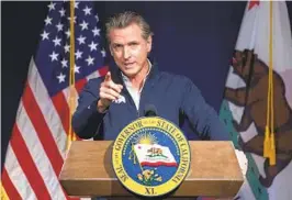  ?? JOSÉ LUIS VILLEGAS AP FILE ?? Gov. Gavin Newsom on Wednesday said he would not renew a state contract with Walgreens after the company indicated it would not sell abortion pills in some states.