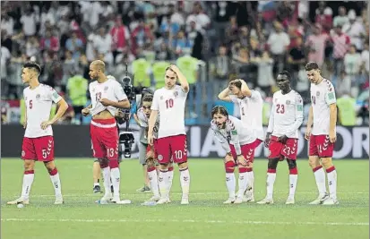  ?? FOTO: GETTY ?? Los jugadores de la selección danesa se han plantado y la disputa de los partidos ante Eslovaquia y Gales está en el aire