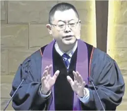  ?? YOUTUBE ?? El pastor protestant­e chino Wang
Yi.