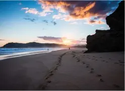  ?? Photo: EL Rorke Photograph­y ?? The normally tranquil Myoli Beach.