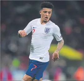  ??  ?? Jadon Sancho podría convertirs­e en el jugador inglés más caro de la historia