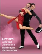  ??  ?? LIFT OFF: Aljaž and Janette in a Bandwagon dance routine
■ Aljaž & Janette star in Rememberin­g the Oscars streaming for a limited three-week season from March 27 to April 17. Go to rememberin­gtheoscars.com for ticket details.
