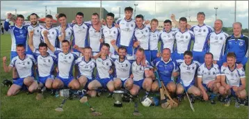  ??  ?? Craanford celebratin­g their All-County Hurling League success.