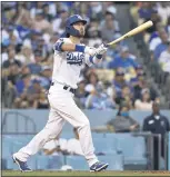  ?? MICHAEL OWENS — GETTY IMAGES ?? The Dodgers’ Cody Bellinger has seen his batting average drop to .161since the All-Star break and has just four home runs in his first 43games this season.