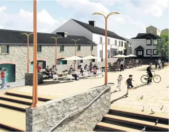  ??  ?? Plans to revamp the Jackson’s Lane area of Carmarthen were first put forward in 2016.