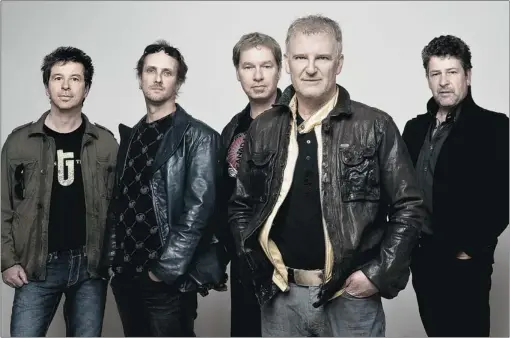  ?? EMI MUSIC CANADA/ THE CANADIAN PRESS ?? Glass Tiger frontman Alan Frew says renewed interest in ’ 80s music has been building over the last decade or so and has now turned into a full- on revival. Glass Tiger is, left to right, Al Connelly, Chris McNeill, Wayne Parker, Alan Frew and Sam Reid.